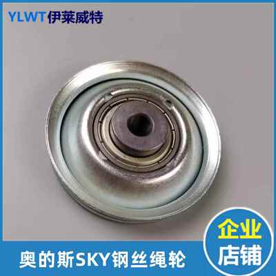 厅门绳轮SKY电梯门绳轮钢丝绳轮FAA198J1钢丝绳轮适用OTIS奥的斯
