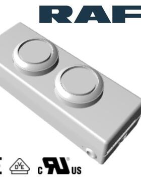 RAFI防水E-BOX德国M12带灯急停按钮开关盒1.22.392.392/2200