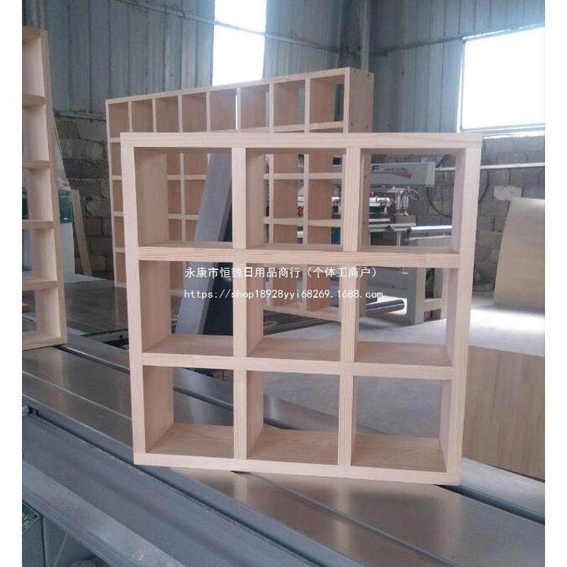 实木格子架茶壶展示架墙面置物架博古架挂墙隔板储物架挂墙摆件