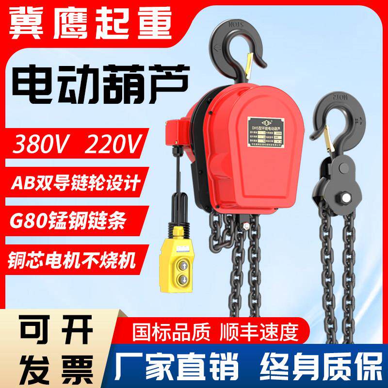 环链电 动葫芦380v型1吨2吨3吨5吨10吨电动吊车220v倒链吊机