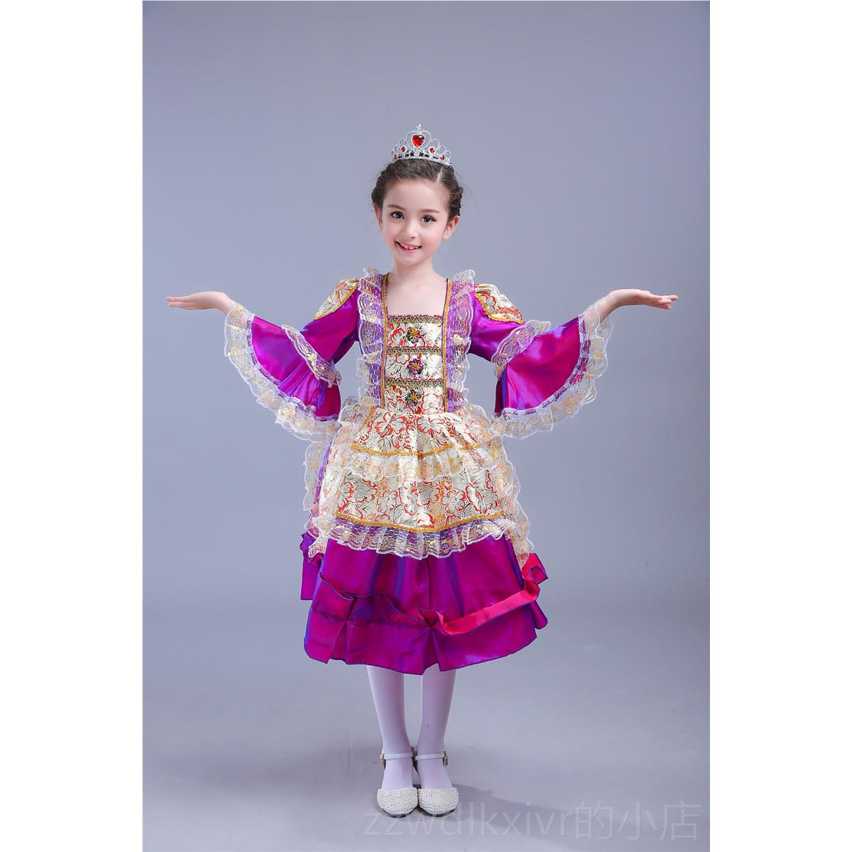 新款新款儿式童俄罗斯法国欧女宫廷男王子公主裙表演服幼儿园蹈话
