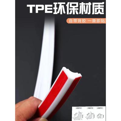 柜子与墙缝隙YJI遮挡衣柜封门密条开对开门橱柜门缝平隙柜书酒柜