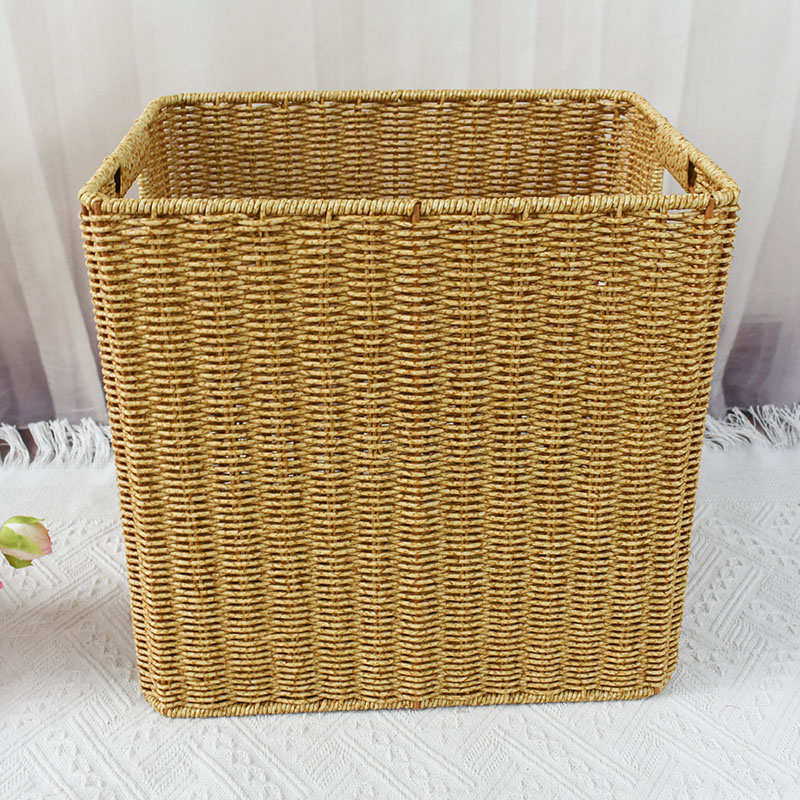 手工筐超市展示仿厂家提手脏收纳篮子筐用品织洗衣篮藤编双酒店衣