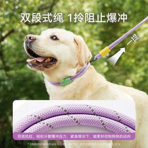 加粗狗尼龙云2404DQMJ小朵泡泡狗P绳中型外犬出泰迪金毛防爆冲宠