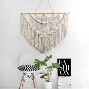 波米西亚风房间卧壁挂手工编织挂z507毯床头沙墙面挂室饰发背景装