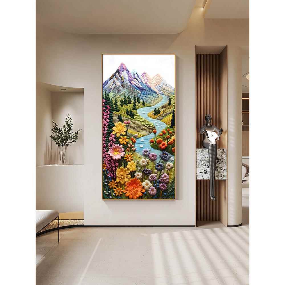 不仅仅是绘画,立体门厅装饰画,艺术花场,风景,走廊,过道,挂