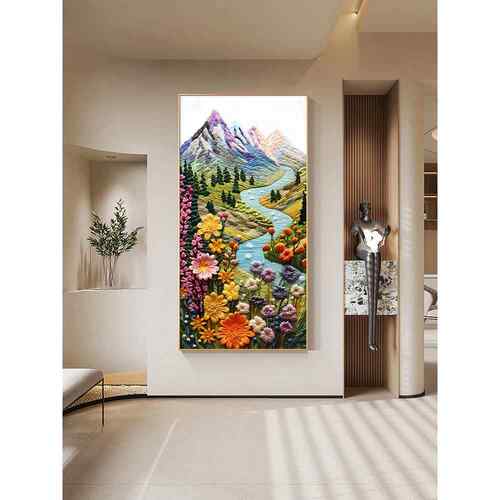 不仅仅是绘画，立体门厅装饰画，艺术花场，风景，走廊，过道，挂