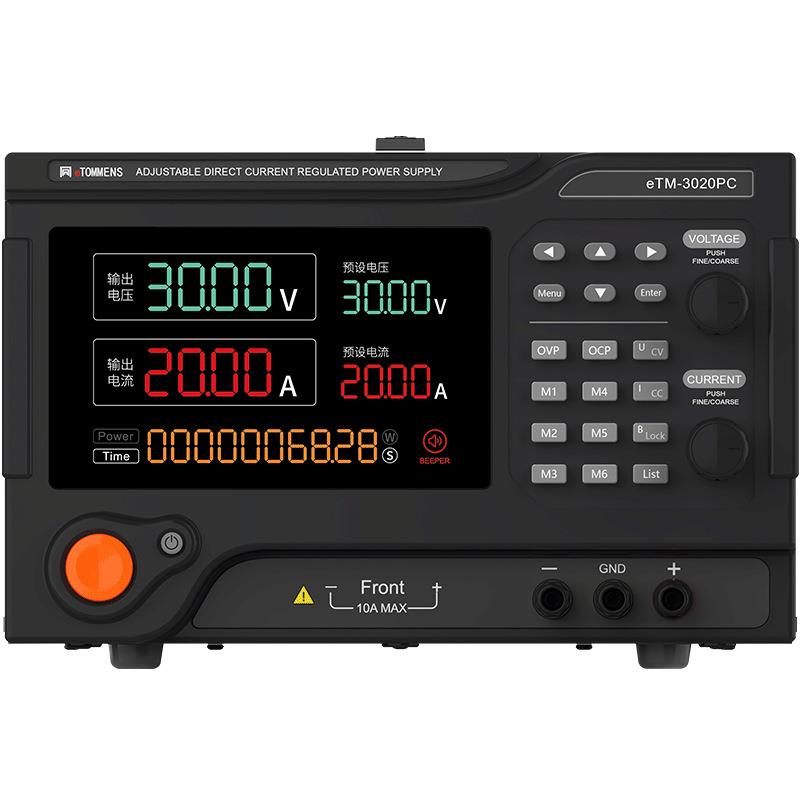 直流稳压电源eTM-3020PC可调程控可编程30V60A100V智能高压图片