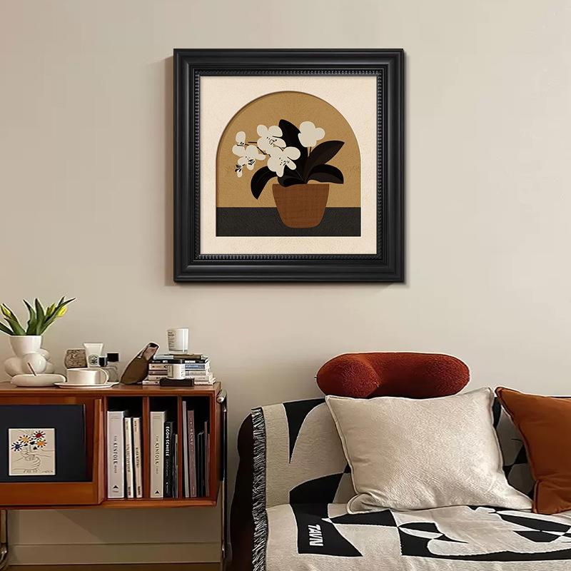 高级感中古风客厅装饰画沙发背景墙壁画玄关餐厅卧室法式复古挂画