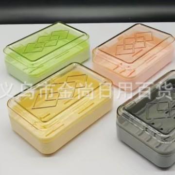 Creative Flip-Top Soap Box for Balcony, Simple Transparent P