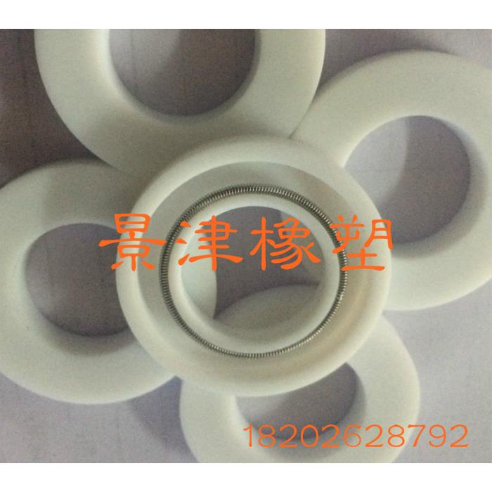 轴用旋转四氟油封/白色骨架油封/聚四氟乙烯+不锈钢油封/四氟油封