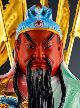 九关公神像店铺开件业摆关二爷用树家脂武财神公司BHV工艺龙品关