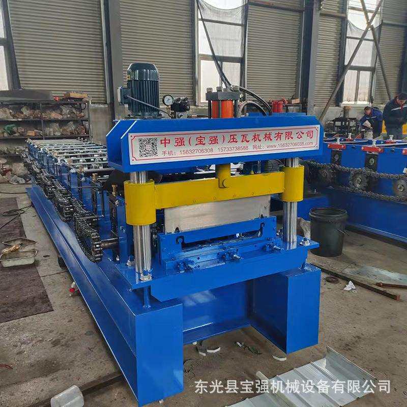 430铝镁锰压瓦机 高立边贝母板设备铝镁锰角驰彩板压型压瓦机