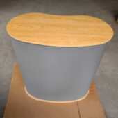 台圆形弧形直型接待台 促销 厂家批发中空板促销 台万通板前台便携式