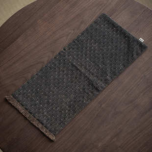 禅意席茶柞蚕丝古拙香云纱茶室泡主人手工茶桌素雅复古垫垫干茶席