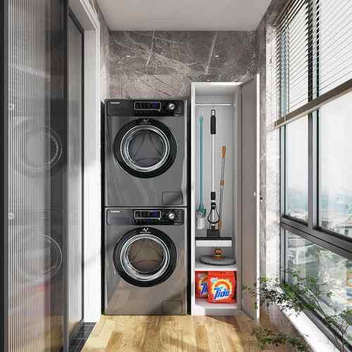 不锈钢清洁柜拖把尘器杂储物柜保洁柜阳台收物纳柜家吸政工具柜子