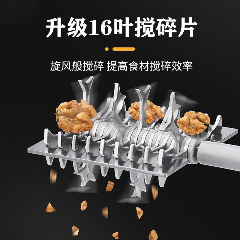 新款直销津羽王鸽用家用厨房干果花生搅碎器两头手摇花生捣碎机干