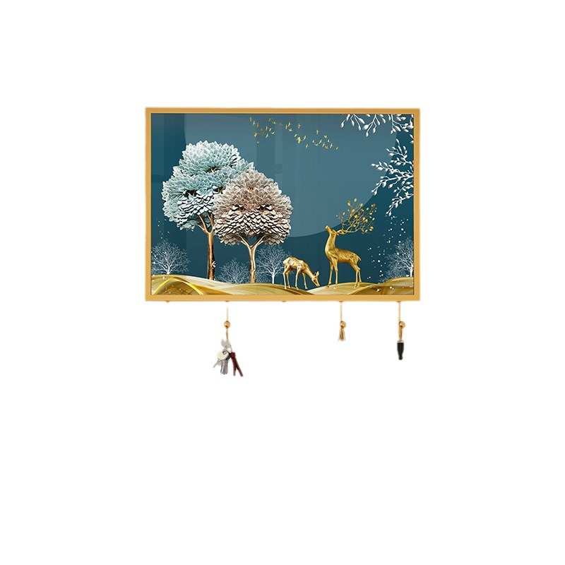 多功能电表箱装饰画弱电箱装饰遮挡创意置物挂钩电闸盒挂画带挂钩