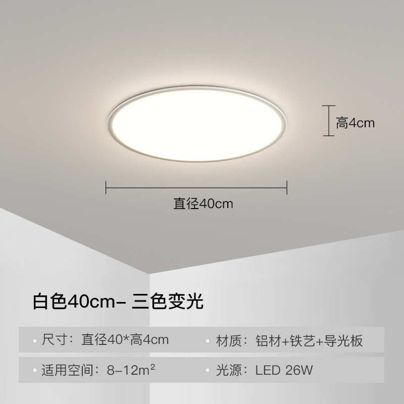 2025新款灯卧室led餐厅极超薄现代过道书房灯台灯吸顶灯简阳圆形