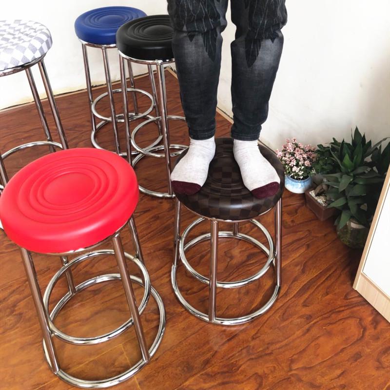 高脚凳手机柜台前台加高圆凳子餐厅水吧吧台椅子凳子酒吧游戏