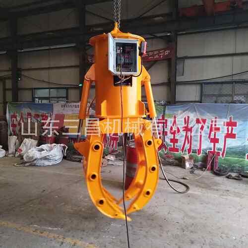 分体式行吊旋转抓钢器+4钢筋抓取器60度旋转抓夹