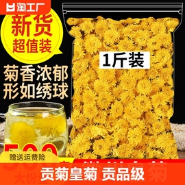 菊花茶徽州皇菊婺源500g黄山贡菊黄菊花草茶散装泡水非特级熬夜