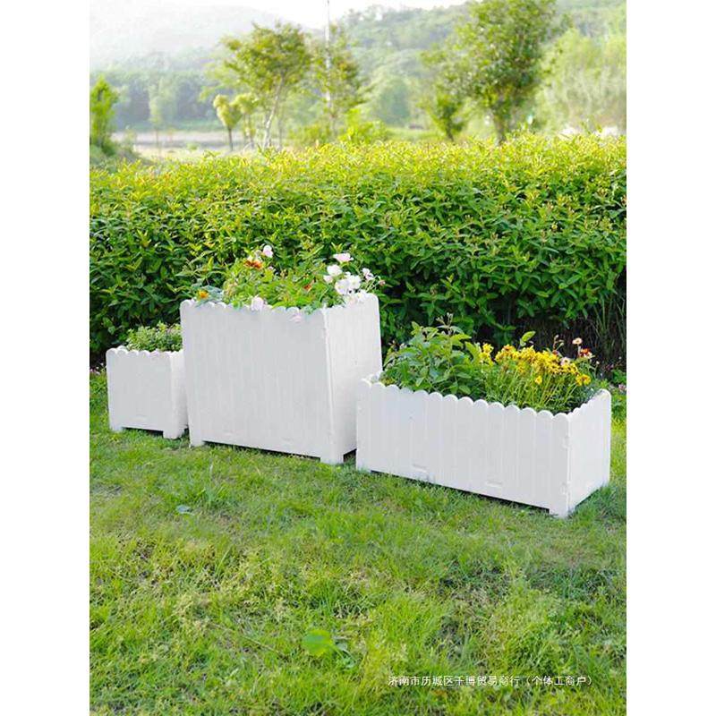 花箱户外庭院阳台种菜花盆塑胶防腐花槽特大长方形围栏种植箱,鲜花速递/花卉仿真/绿植园艺,花盆,淘宝优惠券,粉丝福利购,淘宝优惠卷