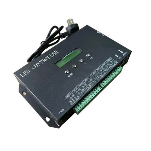 控制器DMX512幻彩灯带控制器麦爵士一体机可编程可接控台SD卡KTV