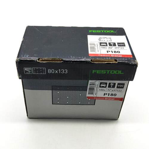 FESTOOL德国费斯托砂纸 80*133mm方形砂纸 石榴石砂纸 干磨砂纸