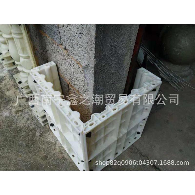 厂家角方形别墅混凝土罗马建筑柱欧式塑钢塑料包模板构件模具批发