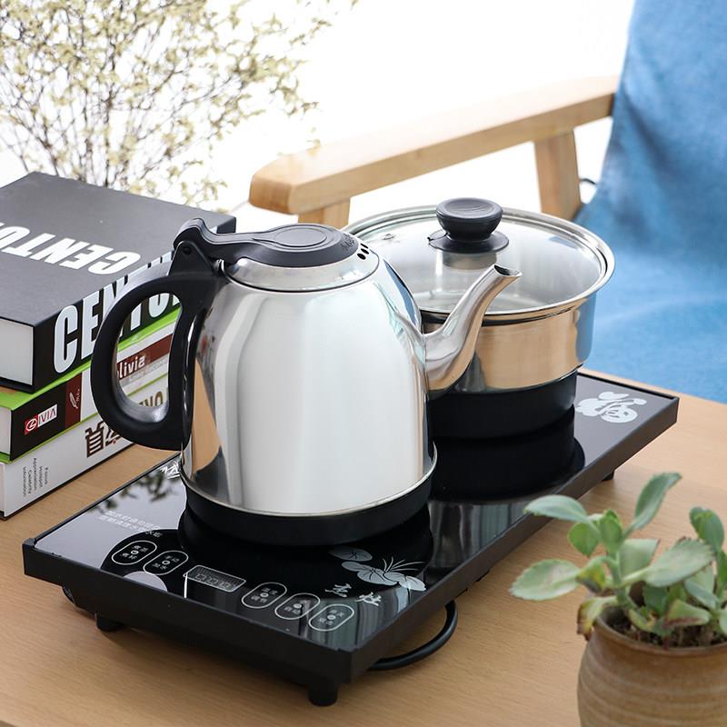 底部上水全自动加水烧水壶茶具玻璃不锈钢煮茶器泡茶智能家用泡茶