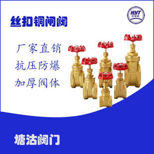 塘沽TVI丝扣闸阀Z15W螺纹 DN20阀门自来水开关 手动内丝黄铜闸阀