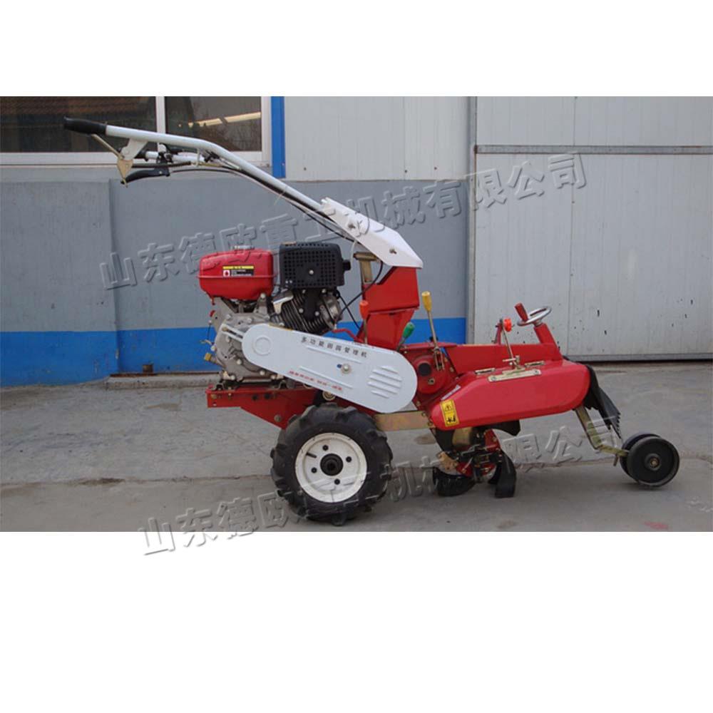 小型汽油果园旋耕机 手推式田园管理机 农业用大葱开沟培土设备