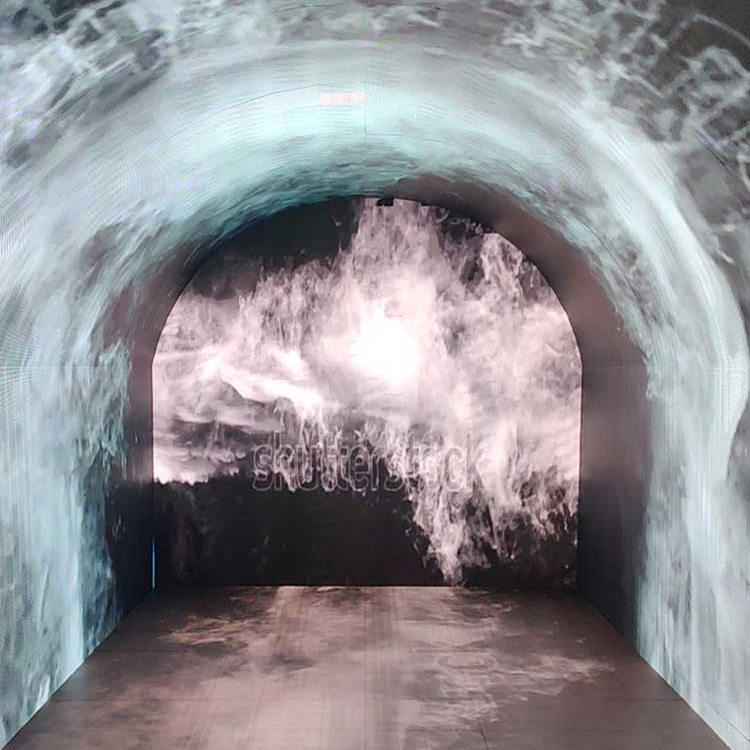 加拿大LED清炫彩时光隧道屏 P5室内景区游乐时空隧道显示屏工程