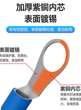 铜鼻子圆形热销接线o型压进-.绝缘端子325易冷rve1式线预端头