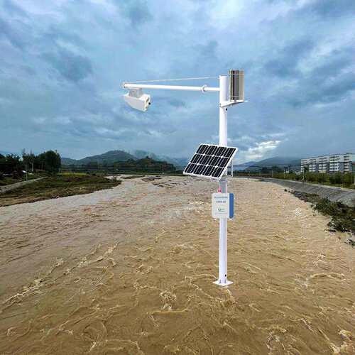 河岸堤坝雷达水位流量监测站山区小流域实时水雨情监测预警系统