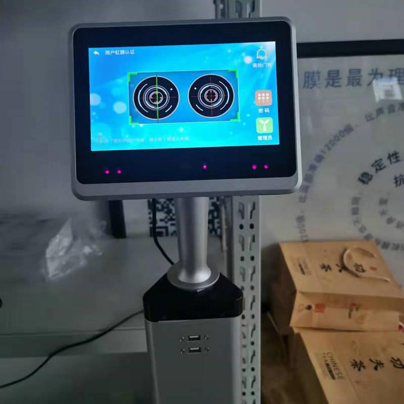 ZHML立柱0膜机三角灯条形12立式考勤门2禁一体机学校实验室打虹卡