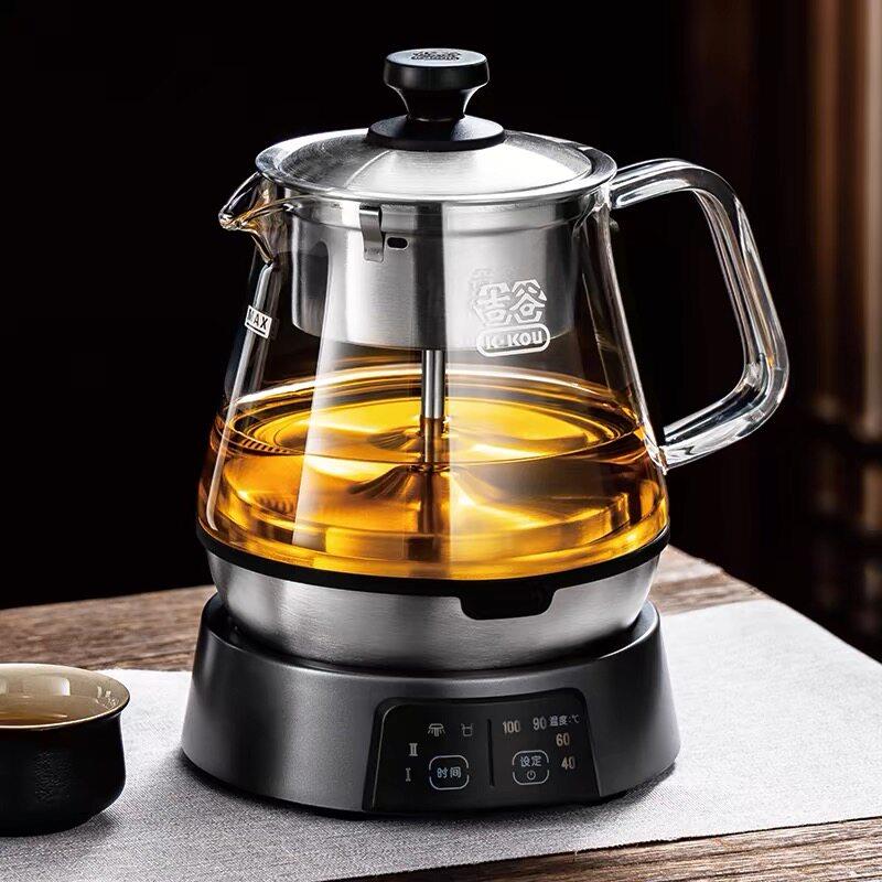 吉谷TA007粹+喷淋式煮茶器烧水壶泡茶专用玻璃煮茶壶恒温一体茶壶