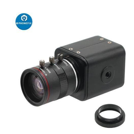 高清300万工业相机电子显微镜6-12mm光圈f1.6物镜手机维修放大镜