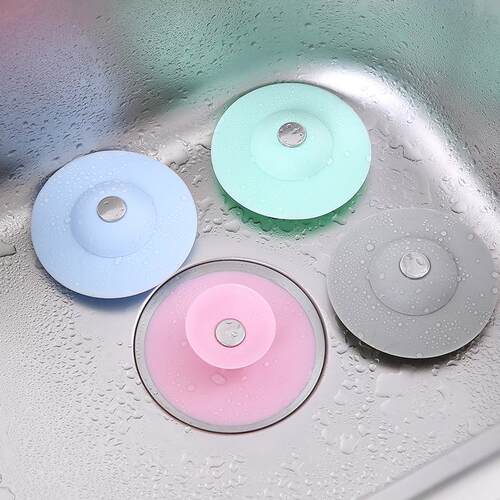 Odor-Preventing Floor Drain, Silicone Pop-Up Sink Plug, Basi