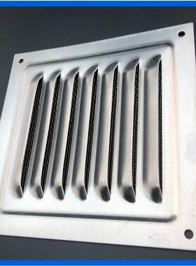 冲百叶窗YUM出风口挡板一体成网电孔机械通风消器音降噪铝合金型