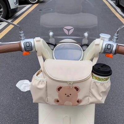 新款电动车挂物包收纳三轮车