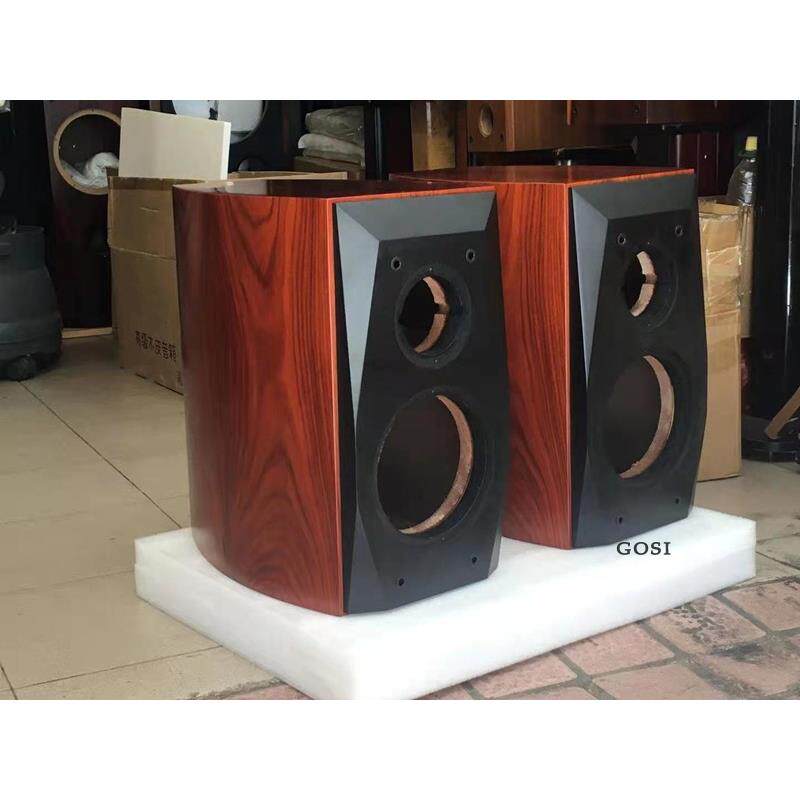 6.5寸8寸发烧音箱壳空箱体腰鼓型酸枝实木贴装进口喇叭皮可以改孔