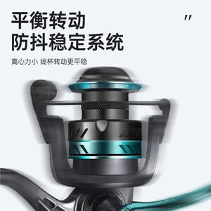 新款直销巨鳍王纺车轮全金属打黑渔轮路亚轮微物鱼轮海杆竿轮大物