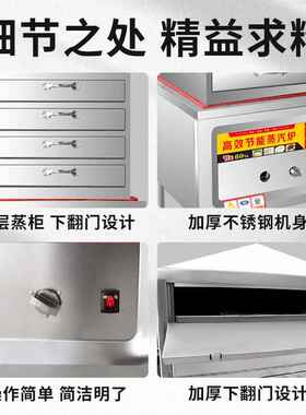 凉皮机商用凉皮蒸箱全自动家用燃气小型蒸米皮机圆形仿手工面皮机