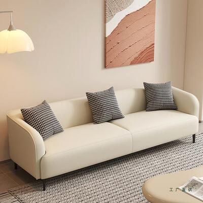 奶油风简租约现代小户型客厅休息寓区接待109服装店出人房公双小