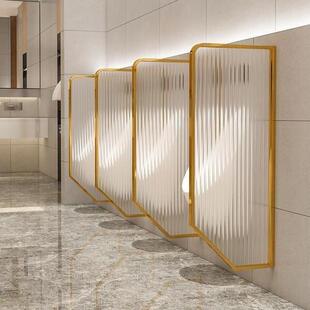 男公共厕所卫间小便挡高池隔断尿23斗板隔生板高隔墙玻璃办公屏风