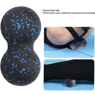 3PCS Yoga Roller Massage Peanut Ball Set EPP Fitness Foam Co