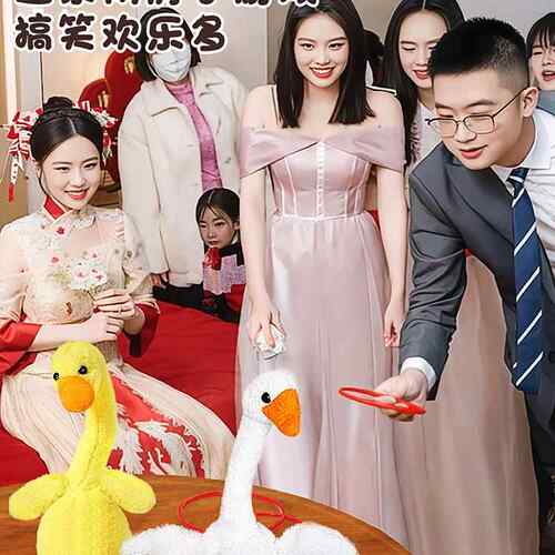 接亲套大鹅鸭圈圈小游戏结婚婚礼闯门拍照女方整蛊氛围感互动道具