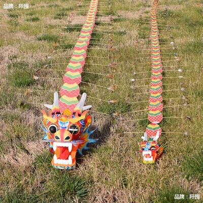 工厂潍坊龙头蜈蚣风筝大型成人传统手工立体龙风筝单只试飞